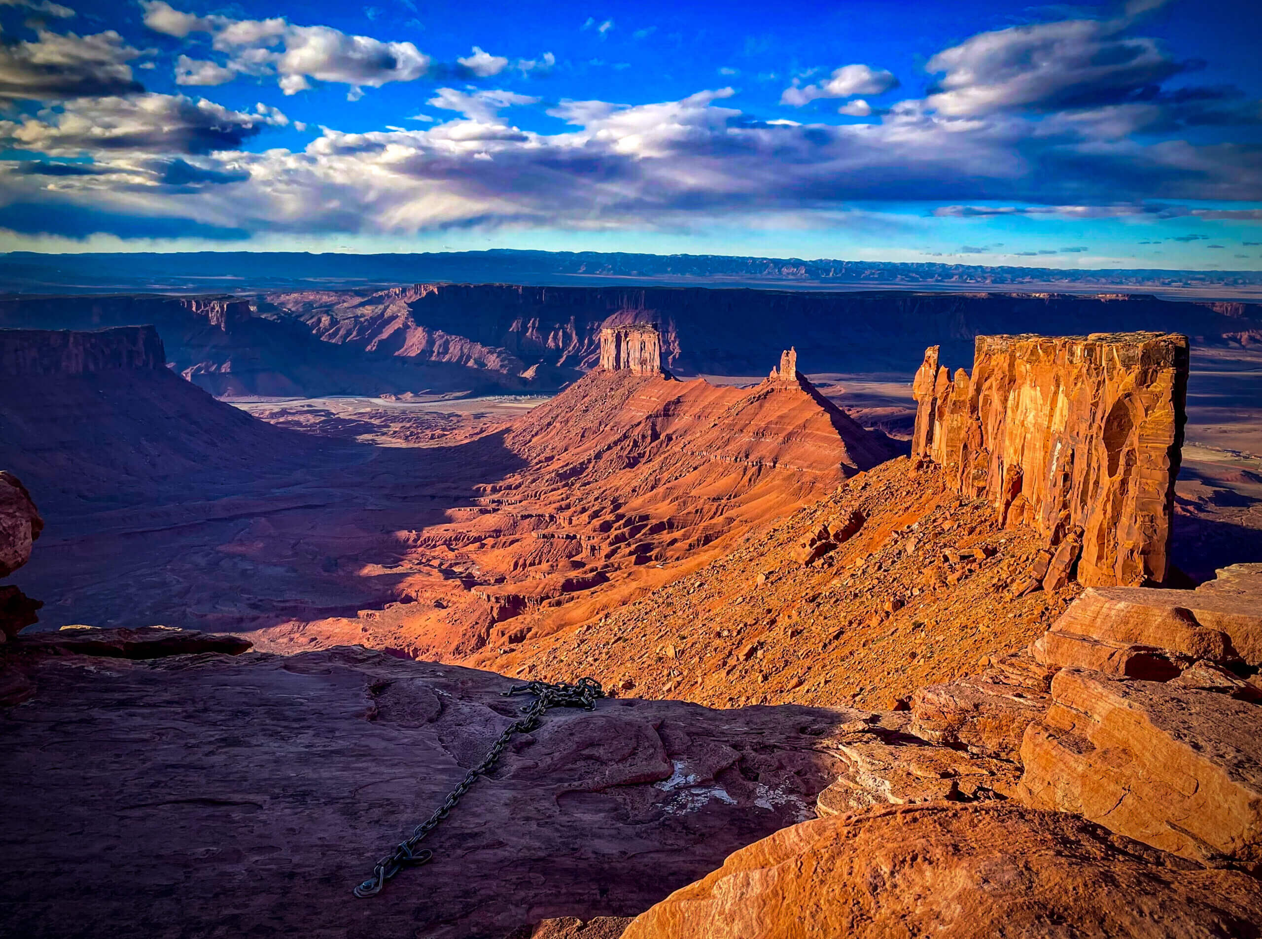 Moab rock climbing