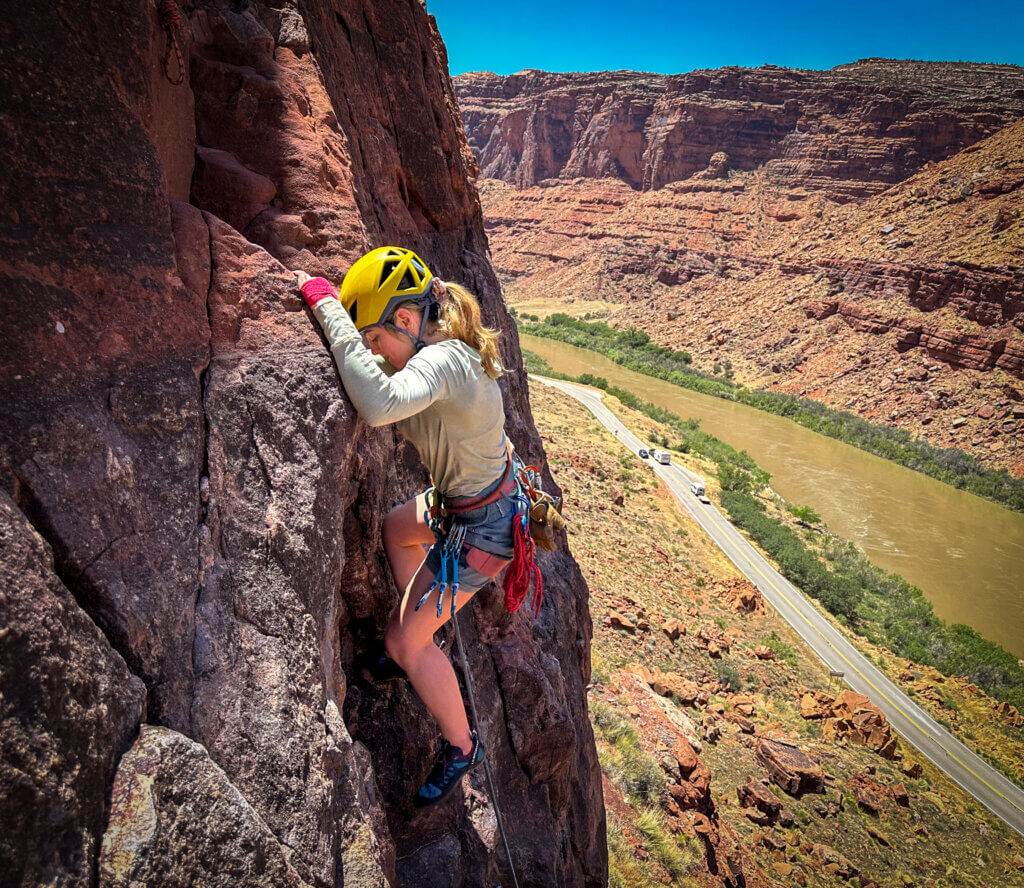 Sport lead climbing and multi-pitch instruction, learning to sport climb